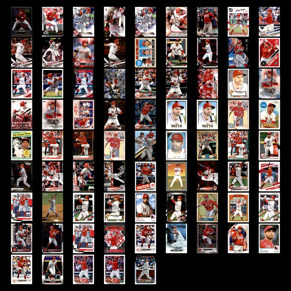 Lote 77 tarjetas de béisbol Joey Votto 2010 Bowman Platinum Cincinnati Reds conjunto MLB CASI NUEVO Foto 1 de 4