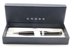 Bolígrafo Cross Lincoln lacado negro vintage, (nuevo recargo equipado) - Imagen 1 de 4