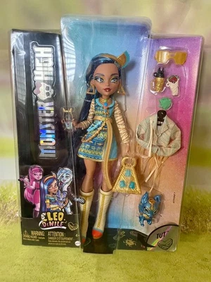 美泰 Monster High G3 CLEO DE NILE 娃娃套装 带宠物 全新带盒 未拆封,已停产! 免运费 — 第 1/4 张图片