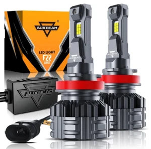 AUXBEAM 2PK F22 LED Faros Bombillas H11 H4 9006 9005 H7 H13 9012 9007 H1 - Imagen 1 de 4