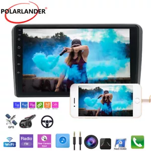 2 Din Car Radio Bluetooth Android 9.1 9 inch GPS Fits For Audi A3 A4 2002-2012 - Picture 1 of 16