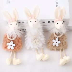 Cute Rabbit Hanging Ornament Handmade Easter Rabbit Pendant Home Decor - Picture 1 of 9