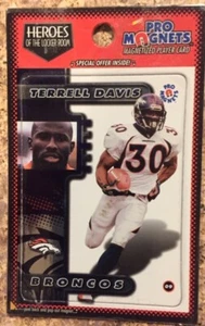 Terrell Davis Magnet Denver Broncos Heroes of The Locker Room Free Shipping - Picture 1 of 1