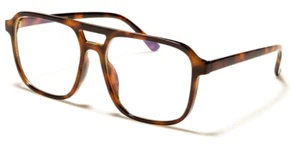 Blue Light Blocking/Filtering Unisex Tortoise Aviator Glasses (BL2012-DEMI), NEW - Picture 1 of 1