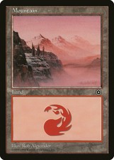 Mountain (A) Portal Second Age HEAVILY PLD Basic Land MAGIC MTG CARD ABUGames