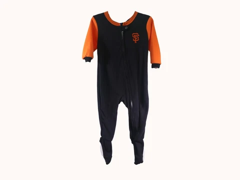 San Francisco Giants MLB Genuine Baby Infant Size Pajama Sleeper Bodysuit New Cover