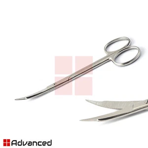 Surgical Goldman Fox Scissor 13cm Curved Dental Tissue Trimming Suture Lab Shear - Afbeelding 1 van 2