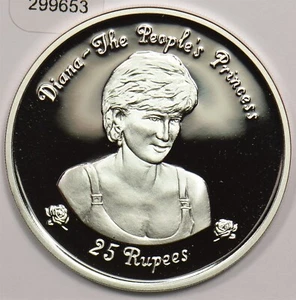 Seychelles 1998 25 Rupees Proof Silver ASW: 0.83oz 299653 combine shipping - Picture 1 of 2