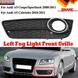 Vorne Links Stoßstange Nebelscheinwerfer Grill Gitter Für Audi A5 2008-2011 DHL. - Bild 1 von 16
