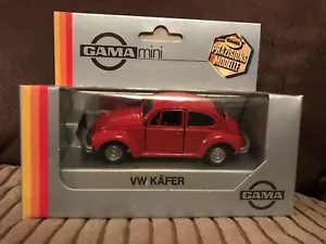 Gama Mini Model 1104 VW-Kafer 1302 Vw Beetle Red - Brand New in Box - Picture 1 of 3