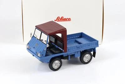 1:18 Schuco Steyr Puch Halfinger Pritsche Blu 1971 - Immagine 1 di 4