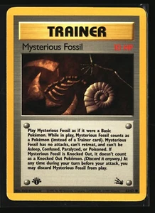 Pokemon MYSTERIOUS FOSSIL 62/62 1st Edition (1999 Fossil) LP/NM - Picture 1 of 2