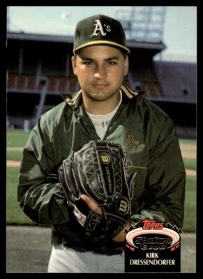 1992 Stadium Club #806 Kirk Dressendorfer Oakland Athletics - Image 1 of 2