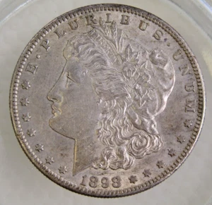 1898-S Morgan Silber Dollar vz-au - Bild 1 von 10