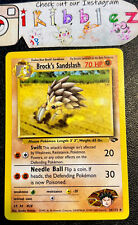 Brock's Sandslash 36/132 LP Gym Challenge Wizards Pokemon Card!