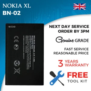 NEW Nokia BN-02 Replacement Battery for Nokia XL Free Tools 100% Capacity BN02 - Picture 1 of 1