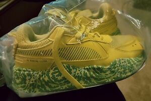 Puma RS-X Rick & Morty Safety Yellow & Green 386781-01 Running Shoes men 7.5 VGC