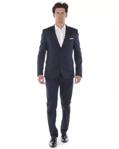 Daniele Alessandrini Suit ITALY men's blue dress G2807N8893901_P3627N8893901 23 - Picture 1 of 12
