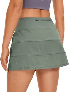 CRZ YOGA Gonne Tennis Donna Leggere Vita Alta Linea A Atletica Lavoro... - Foto 1 di 5