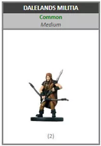 Dalelands Militia - D&D Miniatures Archfiends #2 con tarjeta - Imagen 1 de 1