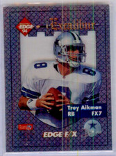 1994 Collector's Edge Excalibur Edge F/X Silver EdgeQuest Troy Aikman #FX7