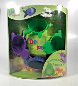 Tazas decorativas: 4 portacupcakes naturales para insectos rana tortuga de silicona - Imagen 1 de 5