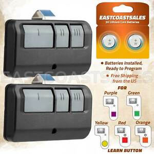 2 For Chamberlain LiftMaster Garage Door Opener Remote 893LM 953EV-P2 Learn