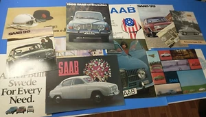 Brochure Saab lotto di 12 tutte pulite  - Foto 1 di 7