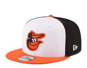 New Era 9Fifty MLB Baltimore Orioles Blanco/Negro/Naranja Snapback Básico 11591079 - Imagen 1 de 6