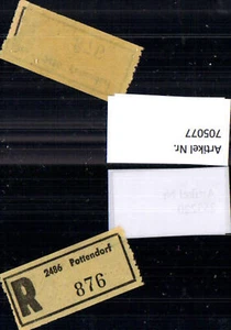 705077 Einschreibezettel Rekozettel R-Zettel Pottendorf - Bild 1 von 1