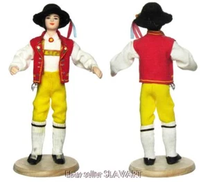 SWISS FOLK COSTUME DOLL - Appenzell Region - Switzerland ethnic Alps lederhosen - Picture 1 of 1