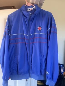 Chicago Cubs Starter Jacket Windbreaker. Large. 1980s. Excellent Condition - Picture 1 of 8