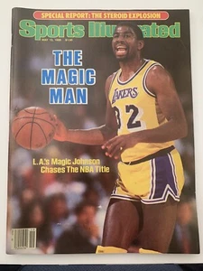 Magic Johnson May 13 1985 Sports Illustrated No Label Los Angeles Lakers - Picture 1 of 1