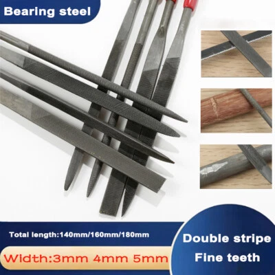 Small Warding Needle File Set Soft Grip Handle Metal Flat Model Modeling Wood - image 1 of 4