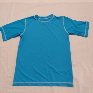 Boys Ocean Pacific Short Sleeve Shirt Size Large 10-12 Blue School Active Wear - Picture 1 of 3