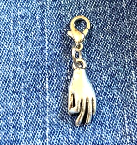 Yoga Hand Its OK Charm Tibetisches Silber Armband Sammelalbum Dimentional - Bild 1 von 3