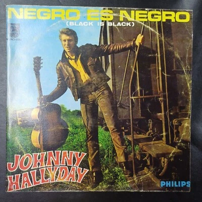 Johnny Hallyday ‎– Negro Es Negro (Black Is Black) - Rock & Roll, Chanson, 1966 - Image 1 of 4