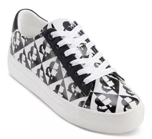 Sneakers Karl Lagerfeld donna Cate Diamond serigrafate nero/bianco taglia 9 - Foto 1 di 9