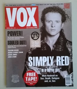 VOX - March 1992 - Simply Red/Talking heads/Jesus&MC/Jesus Jones/John Lydon - Imagen 1 de 22