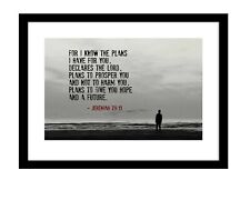 Christian Bible Verse 5x7 print For I Know the Plans inspirational scripture 