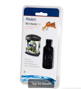 NEW Aqueon Aquatic Flat Heater 5-Watts Black for 1- 2.5 Gallon Desktop Aquariums - Picture 1 of 4