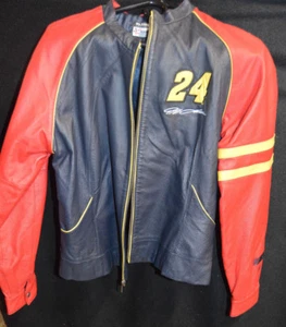 Chaqueta de Cuero NASCAR Jeff Gordon - Usada Wilson's XLSlim/Pequeña DAMAS - Imagen 1 de 11