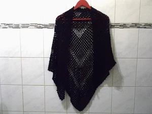 Der Winter naht ... Dreickstuch / Stola / Schal / Poncho - Handarbeit gehäkelt 3 - Bild 1 von 1