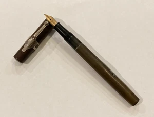 Vtg Waterman "54" Fountain Pen Manifold 14K Nib w Old Clip Unrestored 5 1/4" - Picture 1 of 20
