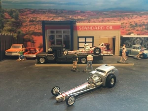 1:64 Hot Wheels LE Vintage Drag Racing Frank Pedregon Fiat Dragster Silver - Picture 1 of 9