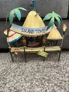 Tiki Bar 3D Blechschild Kunst Deko Inselzeit Trinker? Welcome 15"x15" Indonesien - Bild 1 von 7