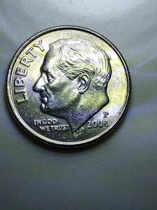 2008  P Roosevelt Dime do/DDR die crack - Picture 1 of 17