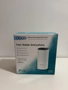 TP-LINK Deco E4 Whole-Home Mesh Wi-Fi System, AC1200 1 Pack - New Opened Box - Picture 1 of 12