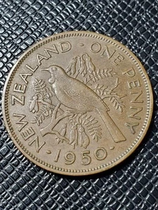 2267. 1950 New Zealand George VI, 1 penny. - Picture 1 of 24