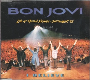 BON JOVI I BELIEVE CD 4 track cd single (JOVCL12) UK MERCURY 1993 - Picture 1 of 1